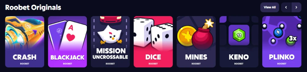 Roobet Giochi Originali